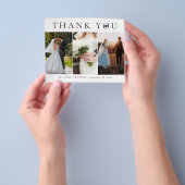 Budget Hochzeit danke Ihnen Foto Typografie Flyer (Gruppe)