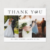 Budget Hochzeit danke Ihnen Foto Typografie Flyer (Vorne)