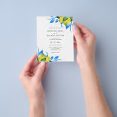 Budget Hochzeit Einladung Wasserfarben Lemon Flyer (Gruppe)
