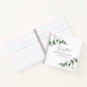 Budget Hochzeit eukalyptus rustikale einfache Gäst Notizblock (Innenseite)