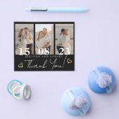 Budget Hochzeit Foto Collage Danke Karten (Einzeln)