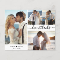 Budget Hochzeit Foto Collage Vielen Dank Script Ca