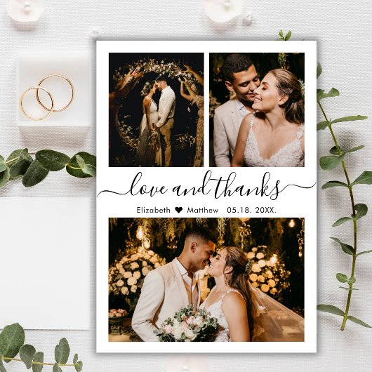 Budget Hochzeit Foto Collage Vielen Dank Script Ca