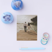 BUDGET Hochzeit Foto Danke Karte (Einzeln)