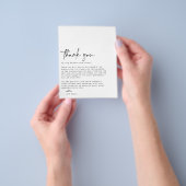 BUDGET Hochzeit Foto Danke Karte (Gruppe)