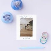 BUDGET Hochzeit Foto Danke Karte (Einzeln)