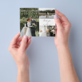 BUDGET Hochzeit Foto Vielen Dank Card Flyer (Gruppe)