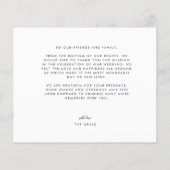 BUDGET Hochzeit Foto Vielen Dank Card Flyer (Hinten)