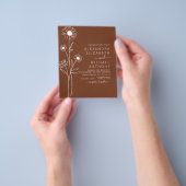 Budget Hochzeit Minimalistisch Terracotta Foto Flo Flyer (Gruppe)