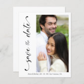 Budget Hochzeit Modernes Drehbuch Minimalistisches (Vorne/Hinten)