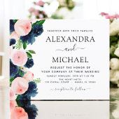 Budget Hochzeit Navy Blush Pink Blues