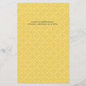 Budget Hochzeit Rustikale goldene Gelbblüte (Rückseite)