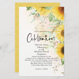 Budget Hochzeit Rustikale goldene Gelbblüte