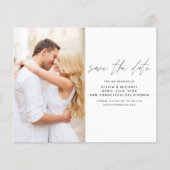 Budget Hochzeit Speichern Sie den Date Foto Flyer (Vorne)
