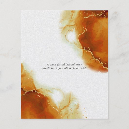 Budget Hochzeit Toskana Topaz Abstrakter Himmel (Rückseite)