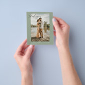 Budget Hochzeit Vielen Dank, dass Sie Grünen Foto- Flyer (Gruppe)