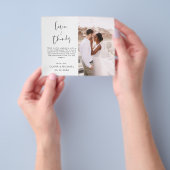 Budget Hochzeit Vielen Dank Foto Flyer (Gruppe)