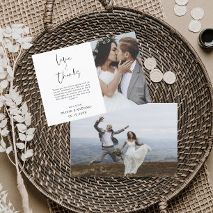 Budget Hochzeit Vielen Dank Foto Flyer