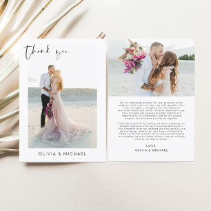 Budget Hochzeit Vielen Dank Foto Minimalistisch Ca