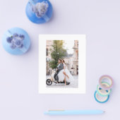 Budget Hochzeit Vielen Dank Foto Moderne Eleganz Flyer (Einzeln)