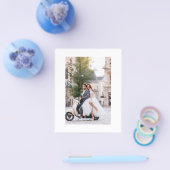 Budget Hochzeit Vielen Dank Foto Moderne Eleganz Flyer (Einzeln)