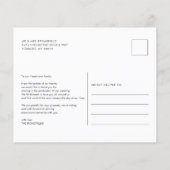 Budget Hochzeitfoto Collage Danke Karte (Rückseite)