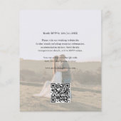 Budget-Hochzeits-Monogramm-Script-Herz 2 Foto Flyer (Hinten)