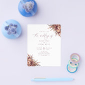 Budget-Hochzeitseinladung | Archer Flyer (Einzeln)