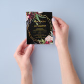 Budget Hochzeitseinladung Flyer (Gruppe)