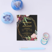 Budget Hochzeitseinladung Flyer (Einzeln)