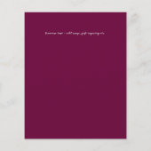 BUDGET Hochzeitsempfang Einladung mit FOTO (Rückseite)