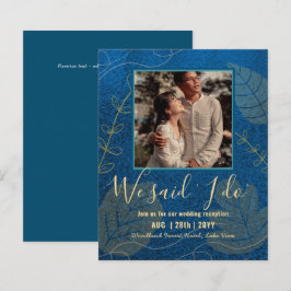 BUDGET Hochzeitsempfang Einladung mit FOTO