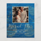 BUDGET Hochzeitsempfang Einladung mit FOTO (Vorderseite)