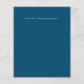 BUDGET Hochzeitsempfang Einladung mit FOTO (Rückseite)