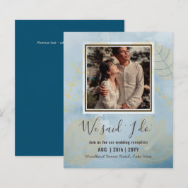 BUDGET Hochzeitsempfang Einladung mit FOTO