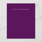 BUDGET Hochzeitsempfang Einladung mit FOTO (Rückseite)