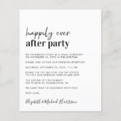 Budget Hochzeitsempfang QR Code Einfache Einladung (Vorderseite)