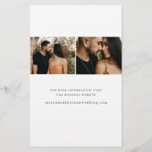 Budget-Hochzeitsfoto-Save-the-Date-Skript Flyer (Hinten)