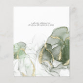 Budget Hochzeitsgoldmatte Farbe Grün Farbe (Rückseite)