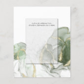 Budget Hochzeitsgoldmatte Farbe Grün Farbe (Rückseite)