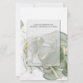 Budget Hochzeitsgoldmatte Farbe Grün Farbe (Rückseite)