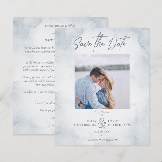 Budget Hochzeitshandgemälde Foto (Vorne/Hinten)