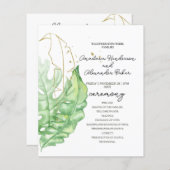 Budget Hochzeitskarte. (Vorne/Hinten)