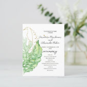 Budget Hochzeitskarte. (Stehend Vorderseite)