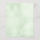 Budget Hochzeitskleid Brautdusche Einladung (Rückseite)