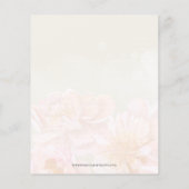 Budget Hochzeitskleid Brautdusche Einladung (Rückseite)