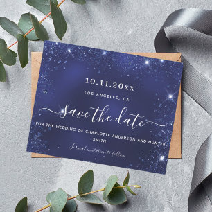 Budget Hochzeitsmarineblau Glitzer Funkeln rett Da