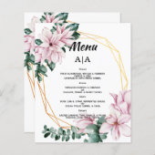 Budget/Hochzeitsmenü/Flachmenü. (Vorne/Hinten)