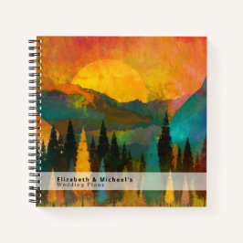 Budget Hochzeitsplaner Personalisiert Trendy Moder Notizblock