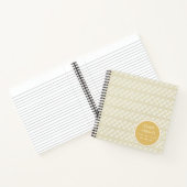 Budget Hochzeitsplaner Personalisiert Trendy Moder Notizblock (Innenseite)